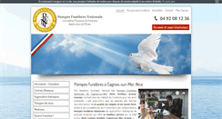 Desktop Screenshot of pompesfunebresnationale.com